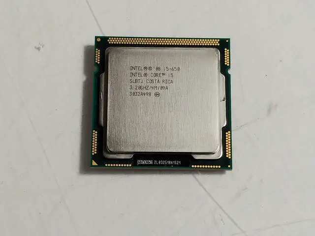 Alt view image 2 of 8 - Intel Core i5 - 650 Dual Core LGA1156 CPU Processor 3.2GHz/4MB/2.5GT - SLBTJ