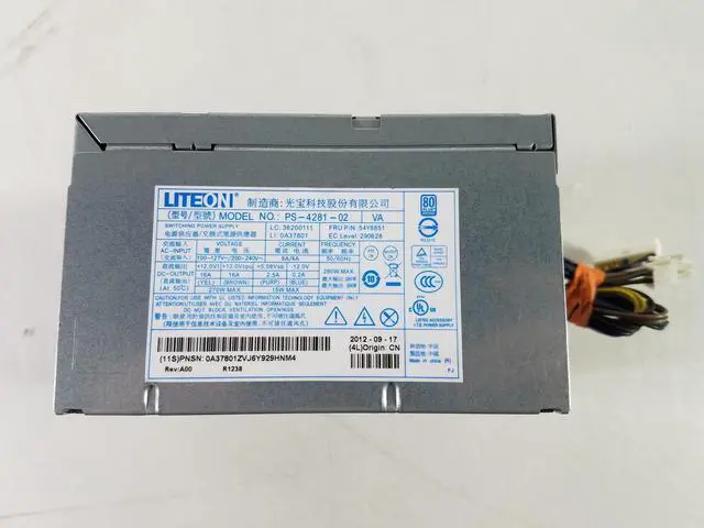 Main image of Liteon PS-4281-02 280W 14-Pin ATX Desktop Power Supply