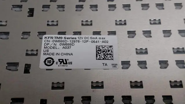 Alt view image 4 of 4 - Dell W688D  Laptop Keyboard for Latitude E4200