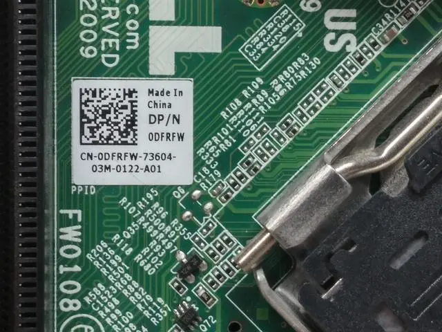 Alt view image 7 of 14 - Dell Dfrfw System Board For Optiplex 780 Usff Desktop