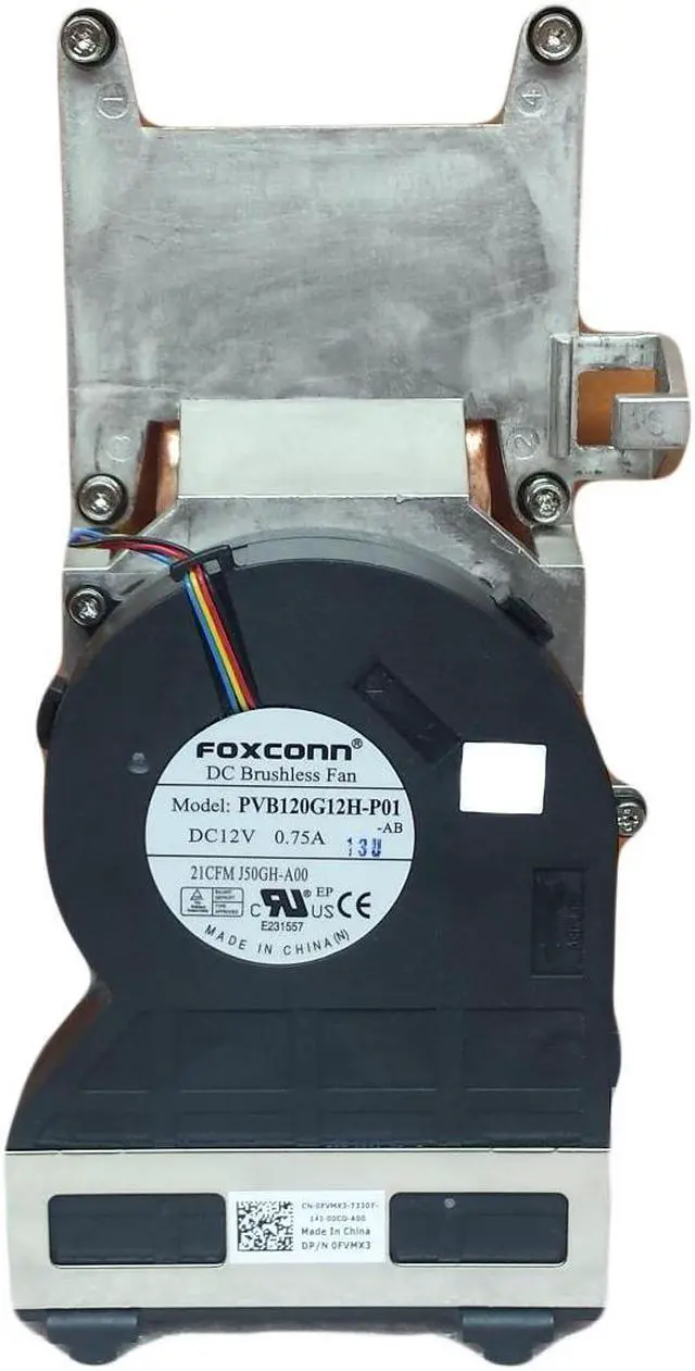 Alt view image 3 of 8 - New Dell Optiplex 390 790 990 9010 SFF Computer Cpu Fan & Heatsink J50GH 637NC