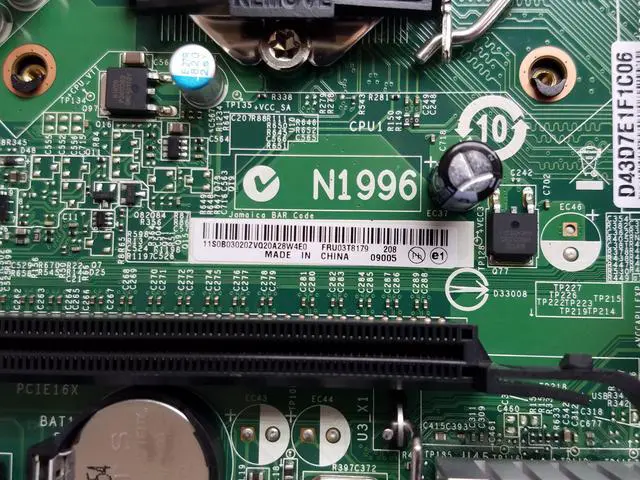 Alt view image 4 of 4 - Lenovo 03T8179 ThinkCentre M72 LGA 1155/Socket H2 DDR3 SDRAM Motherboard