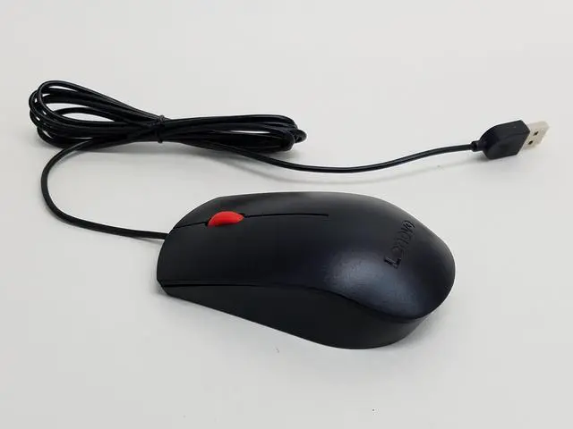 Alt view image 2 of 7 - New Lenovo 00PH133 Black USB Mouse SM-8823 SM050L24506