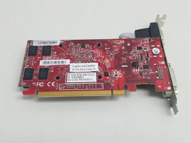 Alt view image 3 of 3 - VisionTek AMD Radeon HD 5450 2GB DDR3 PCI Express x16 Desktop Video Card