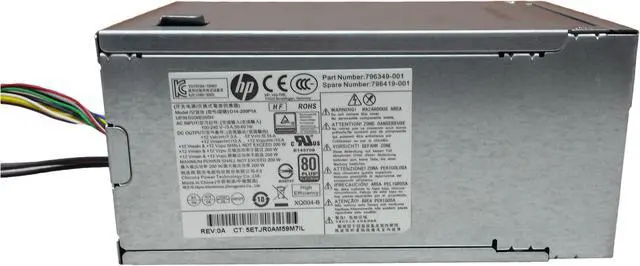 Main image of HP 796349-001 ProDesk 600 G2 200W 4-Pin 12v Power Supply