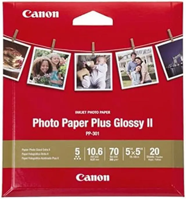Alt view image 5 of 6 - Canon Photo Paper Plus II Glossy Surface Gloss Inkjet Photo Paper, 20 Sheets
