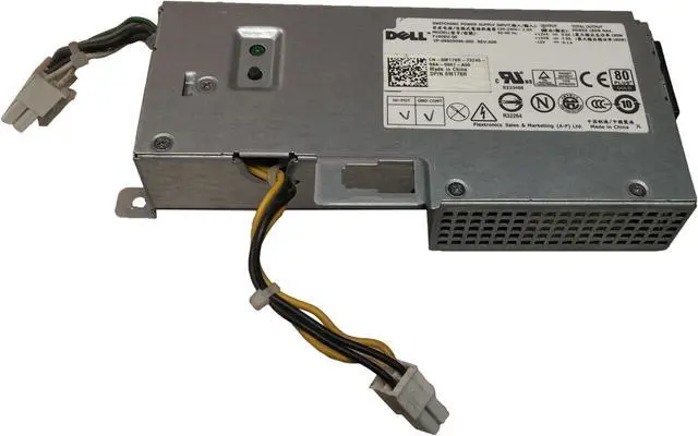 Alt view image 2 of 6 - Dell M178R Optiplex 780 180W 8-Pin USFF Desktop Power Supply
