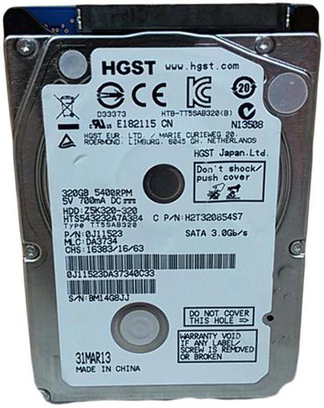 HGST HTS543232A7A384 Travelstar Z5K320 HTS543232A7A384 320 GB Hard Drive -  2.5