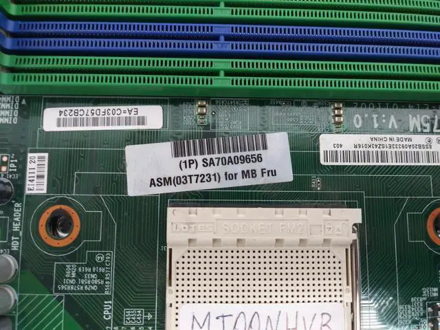 Alt view image 4 of 5 - Lenovo 03T7231 ThinkCentre M78 Socket FM2 DDR3 SDRAM Desktop Motherboard