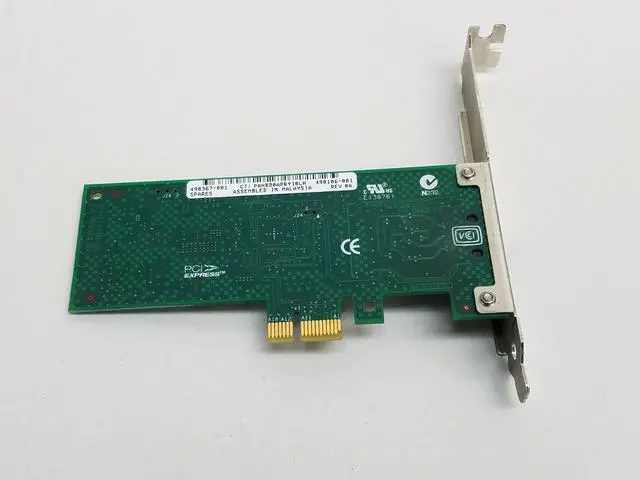 Alt view image 3 of 5 - HP 490106-001 PCI Express x1 Gigabit Ethernet Network Card