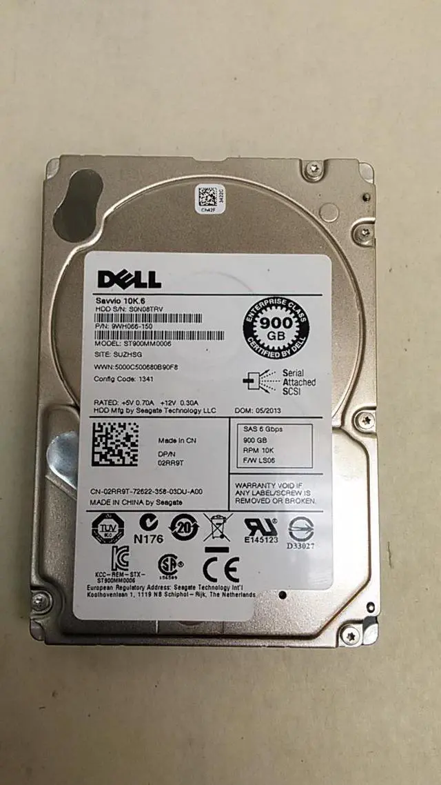 Alt view image 3 of 5 - (NEW) ST900MM0006 Seagate 900GB 10K RPM 2.5 inch SAS 6Gb/s Savvio 10K.6, 9WH066-003, 512n, Exos, 2RR9T 02RR9T Hard Drive