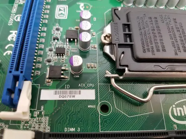 Alt view image 4 of 4 - Intel DQ67SW LGA 1155/Socket H2 DDR3 SDRAM Desktop Motherboard