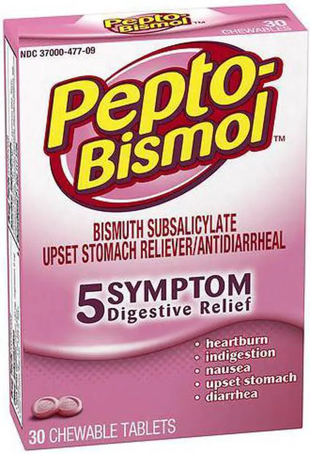 Alt view image 7 of 16 - Pepto-Bismol Chewable Tablets Original - 30 ct