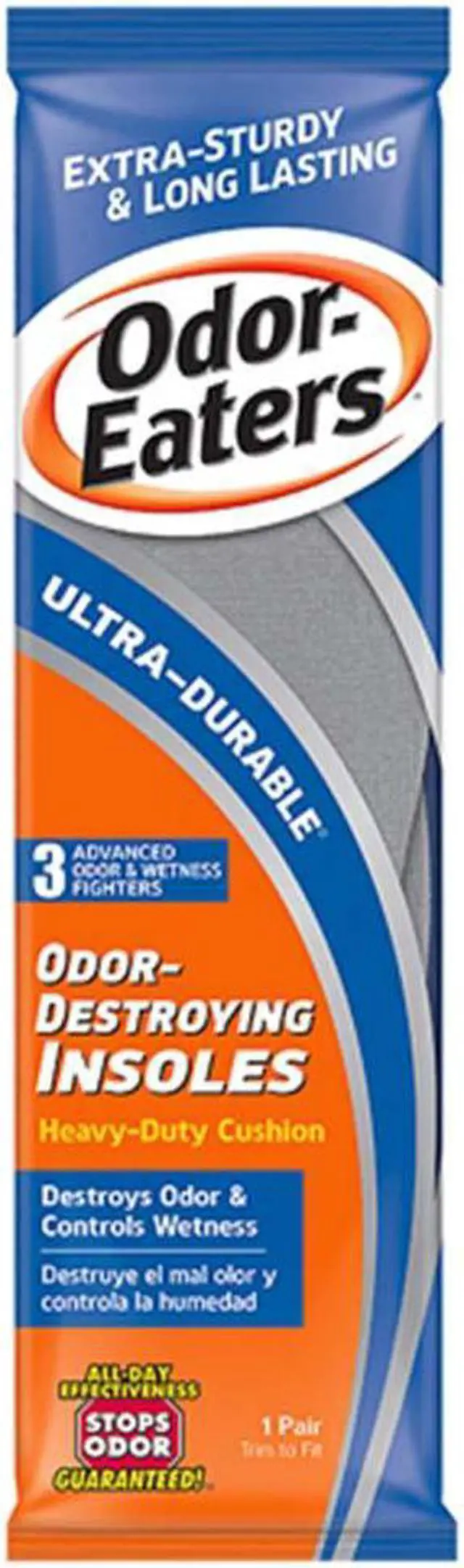 Alt view image 2 of 6 - Odor-Eaters Ultra Durable, Heavy Duty Cushioning Insoles, 1 pair