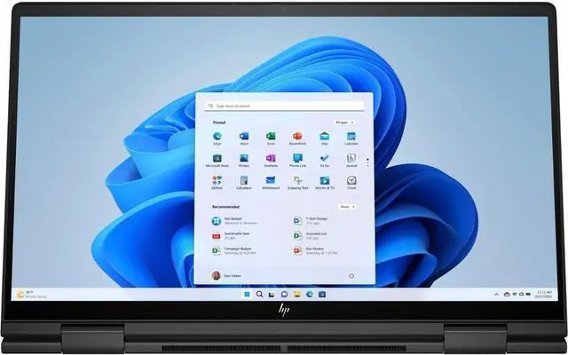 Alt view image 7 of 10 - HP - ENVY 2-in-1 15.6" Full HD Touch-Screen Laptop - AMD Ryzen 7 7730U - 16GB Memory - 512GB SSD - Nightfall Black 15-fh0023dx