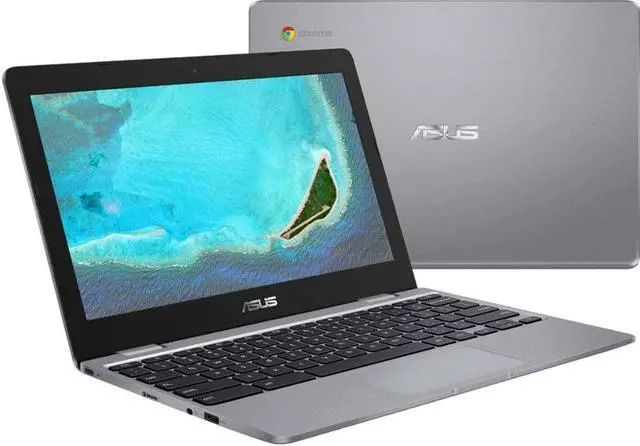 Alt view image 6 of 20 - Asus Chromebook 11.6" Laptop (Intel Celeron, 4GB RAM, 16GB eMMC, Chrome OS) - Gray (CX22NA-BCLN4)