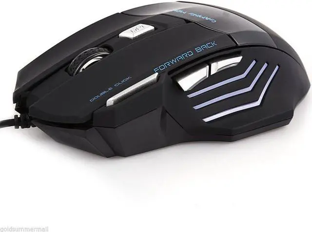 Alt view image 5 of 6 - JWFY USB Wired LED Optical Gaming Mouse 5500DPI with Seven Buttons for Pro Gamer