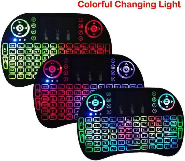 Alt view image 2 of 7 - Mini Wireless Keyboard Backlight 2.4G Mouse Touchpad For Android Smart TV Box PC