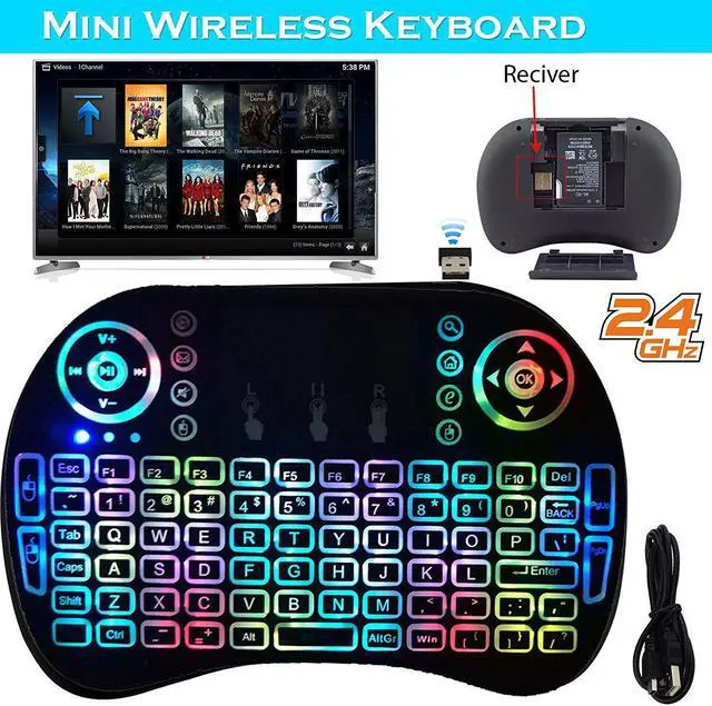 Main image of Mini Wireless Keyboard Backlight 2.4G Mouse Touchpad For Android Smart TV Box PC