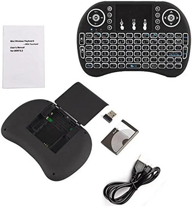 Alt view image 6 of 7 - Mini Wireless Keyboard Backlight 2.4G Mouse Touchpad For Android Smart TV Box PC