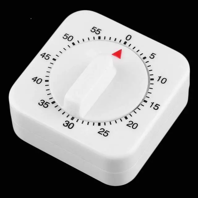 Alt view image 4 of 6 - Square 60 Minute Mechanical Kitchen Cooking Timer Food Preparation Baking