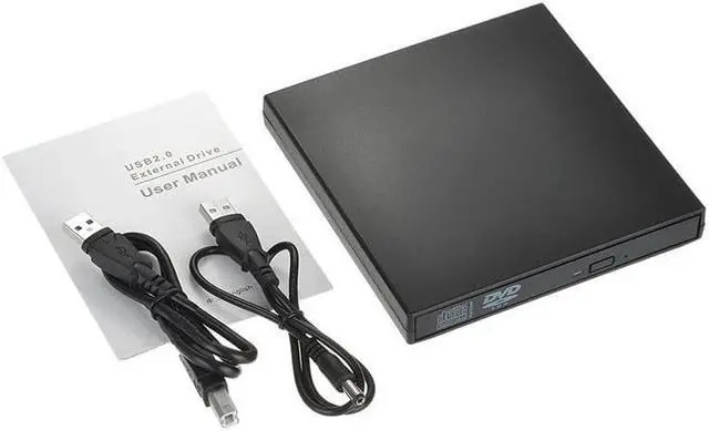 Alt view image 5 of 7 - External DVD ROM Optical Drive USB 2.0 CD/DVD-ROM CD-RW Slim Reader/Burner