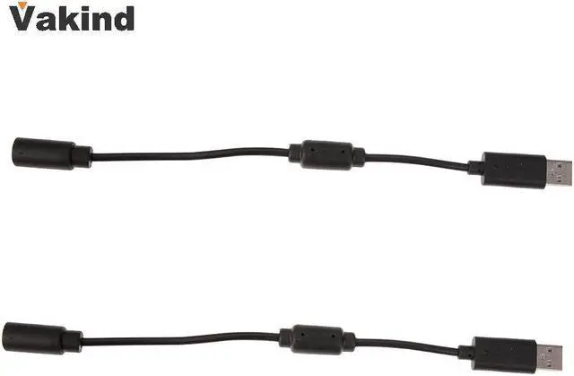 Alt view image 2 of 6 - 2 PCS Portable New Wired Controller USB Breakaway Adapter Cable Dual Connections Cable For Xbox 360