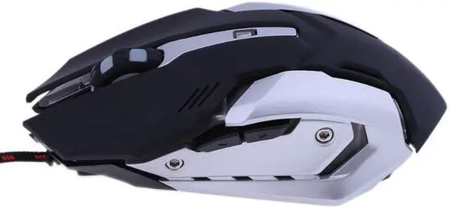 Alt view image 5 of 6 - Professional USB Wired Mechanical Optical Silent Macro Definition Function E-Sports 2500DPI 6 Buttons Optical Gamer Gaming Mouse