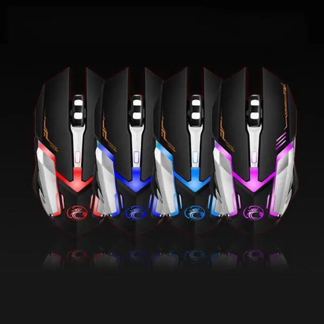 Alt view image 4 of 6 - 3200DPI Wired Gaming Mouse 6 Buttons LED Colorful Breathing Light USB Optical Gamer Mouse for PC Computer Desktop Laptop