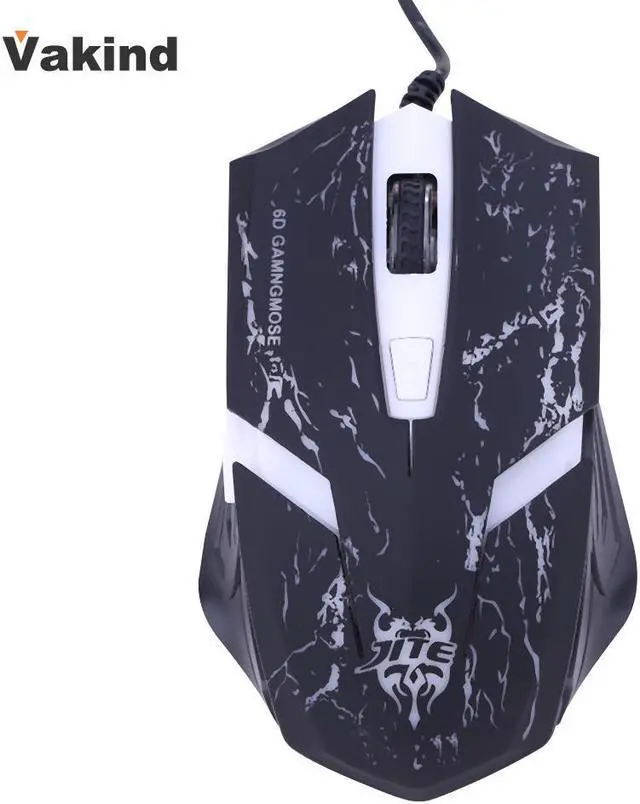 Alt view image 2 of 6 - Professional Gaming mouse Optical Wired Mouse Adjustable DPI 6 Buttons 7 color Light Plug  &  Play For Pro Gamer