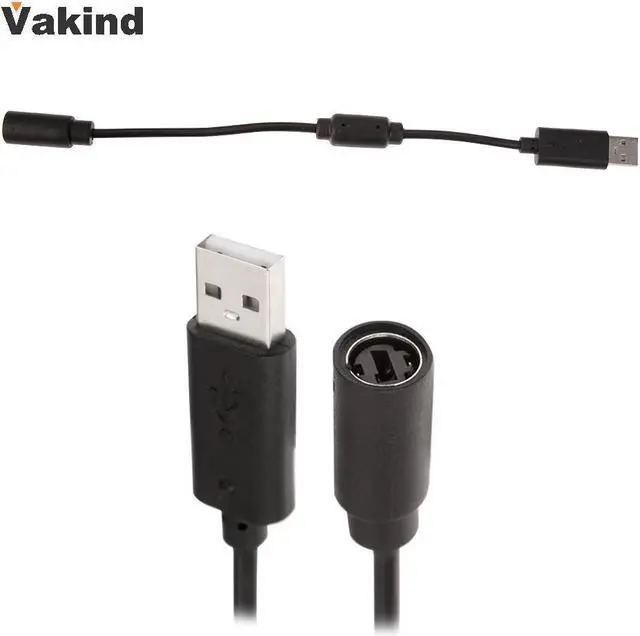 Main image of 2 PCS Portable New Wired Controller USB Breakaway Adapter Cable Dual Connections Cable For Xbox 360