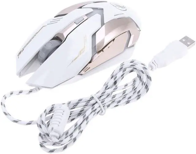 Alt view image 3 of 6 - 3200DPI Wired Gaming Mouse 6 Buttons LED Colorful Breathing Light USB Optical Gamer Mouse for PC Computer Desktop Laptop