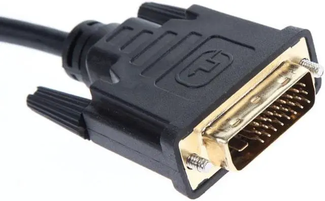 Alt view image 3 of 6 - Full HD 1080P  DVI-D to VGA Adapter Cable 24+1 25 Pin DVI Male to 15 Pin VGA Female Video Converter Connector for PC Computer