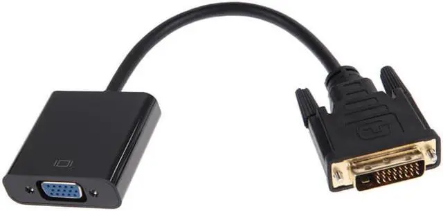 Alt view image 6 of 6 - Full HD 1080P  DVI-D to VGA Adapter Cable 24+1 25 Pin DVI Male to 15 Pin VGA Female Video Converter Connector for PC Computer