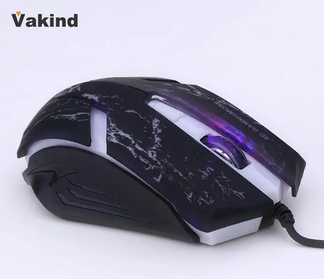 Alt view image 3 of 6 - Professional Gaming mouse Optical Wired Mouse Adjustable DPI 6 Buttons 7 color Light Plug  &  Play For Pro Gamer