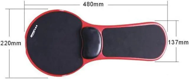 Alt view image 6 of 6 - Ergonomic Desk Attachable Computer Table Arm Support Mouse Pad Arm Wrist Rest Pad Mat Hand Shoulder Protect Pad Chair Extender