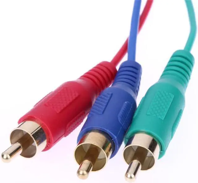 Alt view image 6 of 6 - New 1.5m 5Ft VGA to TV 3 RCA Component AV Adapter Cable for PC Laptop