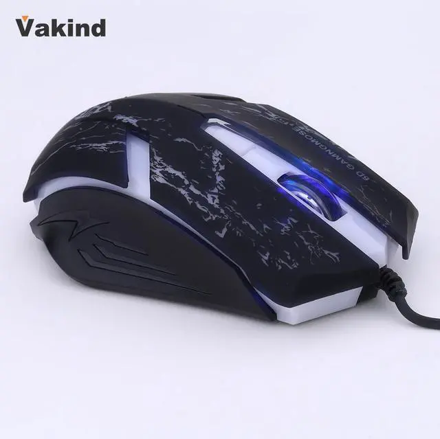Main image of Professional Gaming mouse Optical Wired Mouse Adjustable DPI 6 Buttons 7 color Light Plug  &  Play For Pro Gamer