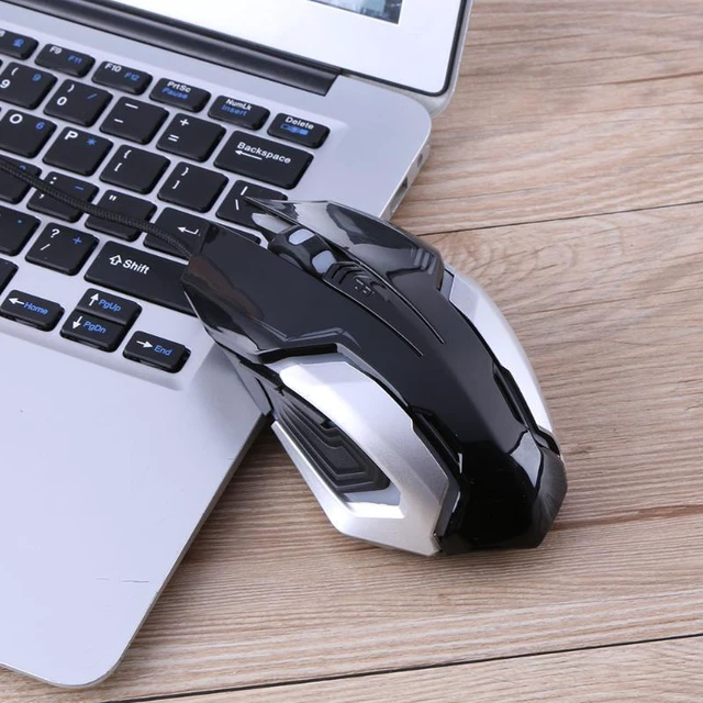 3200DPI Gaming Mouse USB Port Wired Breathing LED Backlight ...