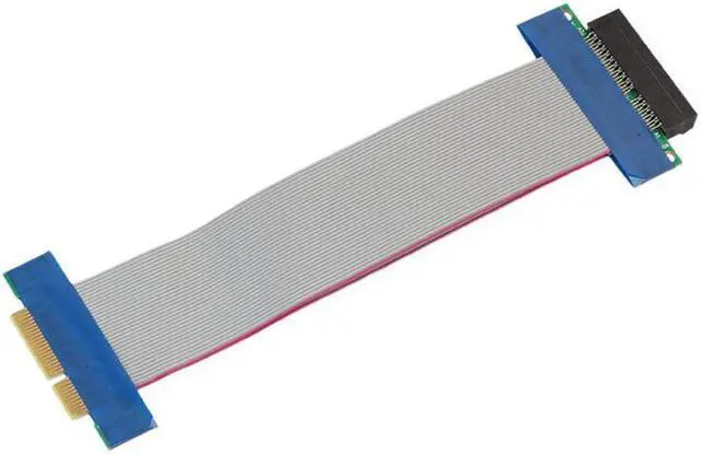 Alt view image 2 of 6 - PCI-E 4X Riser Card Extender Flex Extension Cable Ribbon Adapter Converter PCI Express 4X Slot Cable Connector New Promotion