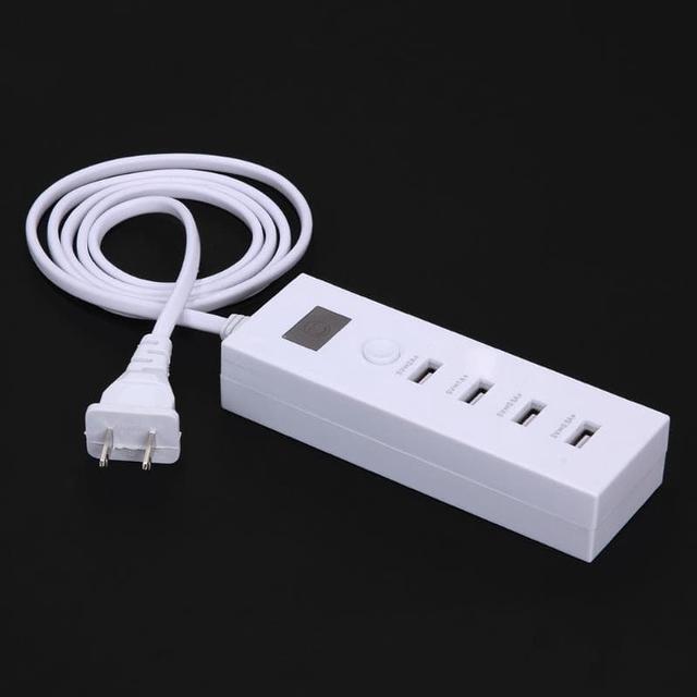 Alt view image 6 of 6 - New Portable 4 USB Port Quick Charging Hub Power Strip Charger Dock US Plug USB Hubs for tablet PC Bluetooth speaker Smart phone