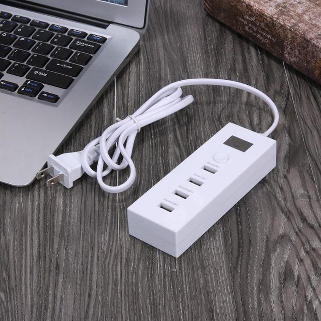 Alt view image 4 of 6 - New Portable 4 USB Port Quick Charging Hub Power Strip Charger Dock US Plug USB Hubs for tablet PC Bluetooth speaker Smart phone