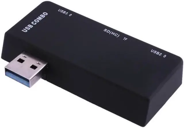 Alt view image 3 of 5 - 5 in 1 Multi-function USB 3.0 Combo Hub Adapter Card Reader High Speed 2 Port USB 3.0 Adapter Memory Cards Reader