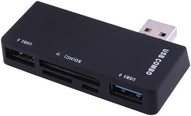 Main image of 5 in 1 Multi-function USB 3.0 Combo Hub Adapter Card Reader High Speed 2 Port USB 3.0 Adapter Memory Cards Reader