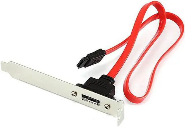 Alt view image 2 of 3 - SATA to eSATA Port w/ PCI Bracket & 18" Internal SATA Cable - MC18PCIx1 (2-pack)