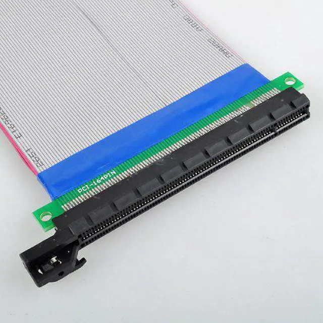 Alt view image 4 of 4 - Hot New PCI Express PCI E 16X Riser Card Ribbon Extender Extension 20cm Cable