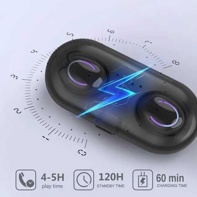 Alt view image 4 of 6 - Wireless Headphones TWS Headphones  Bluetooth Earphones True Stereo Earbuds Sports Headset With Mic For xiaomi samsung iphone