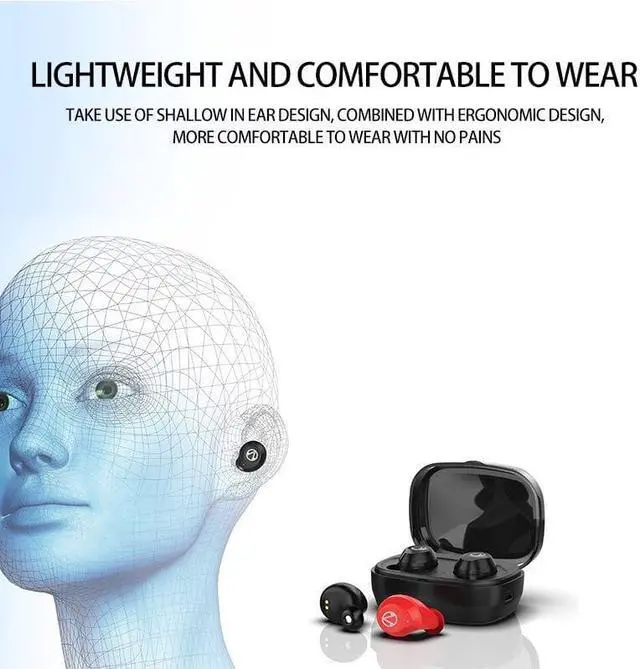 Alt view image 6 of 6 - IPX7 Waterproof Wireless Earphone Bluetooth 5.0 Stereo Music Sport Headphone Touch Control TWS Earbuds Mini Headset for Mobile