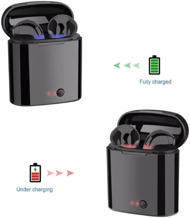 Alt view image 4 of 6 - Wireless Bluetooth Earphone i7s TWS Inear Stereo Earbud Headset With Charging Box Mic For Iphone Xiaomi All Smart Phone air pods
