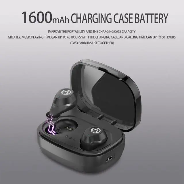 Alt view image 4 of 6 - IPX7 Waterproof Wireless Earphone Bluetooth 5.0 Stereo Music Sport Headphone Touch Control TWS Earbuds Mini Headset for Mobile